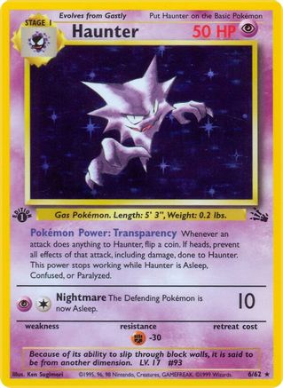 Haunter (6) 6/62 - Unlimited Holofoil