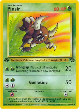 Pinsir (25) 25/64 - 1st Edition