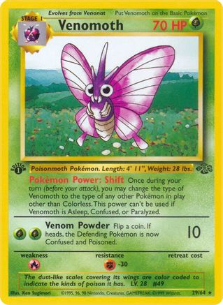 Venomoth (29) 29/64 - 1st Edition