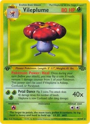 Vileplume (31) 31/64 - 1st Edition