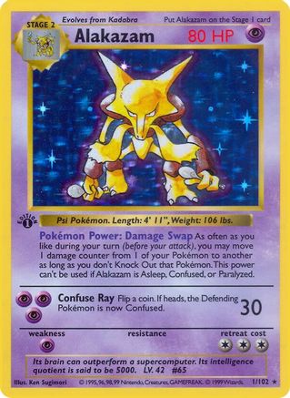 Alakazam 1 - 1st Edition Holofoil