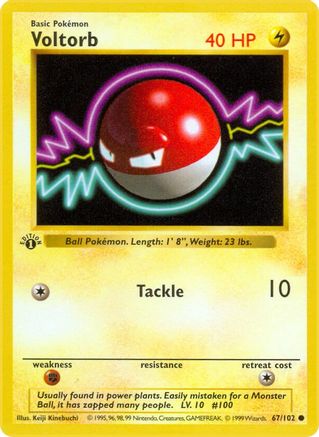 Voltorb 67 - 1st Edition