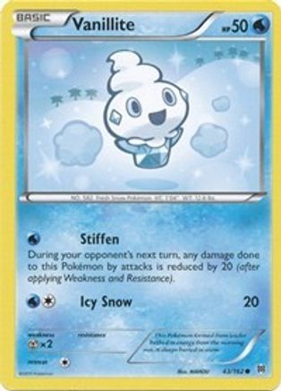 Vanillite 43/162 - Reverse Holofoil