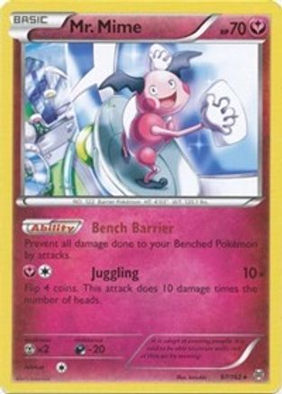 Mr. Mime 97/162 - Reverse Holofoil