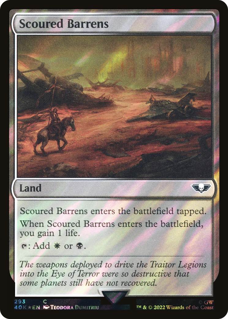 Scoured Barrens (40K-293★) -  Foil