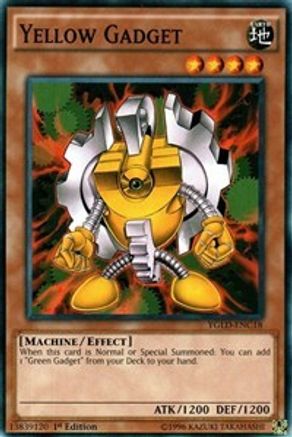 Yellow Gadget (YGLD-ENC18) - King of Games: Yugi's Legendary Decks Unlimited