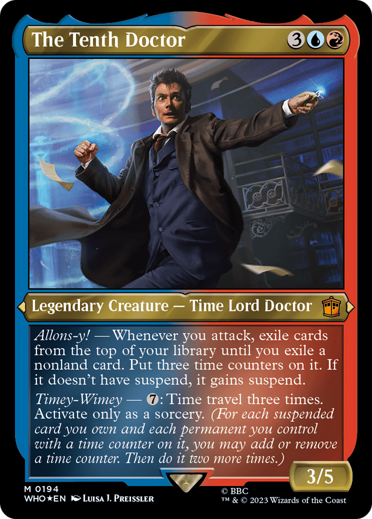 The Tenth Doctor (WHO-194) -  Etched Foil