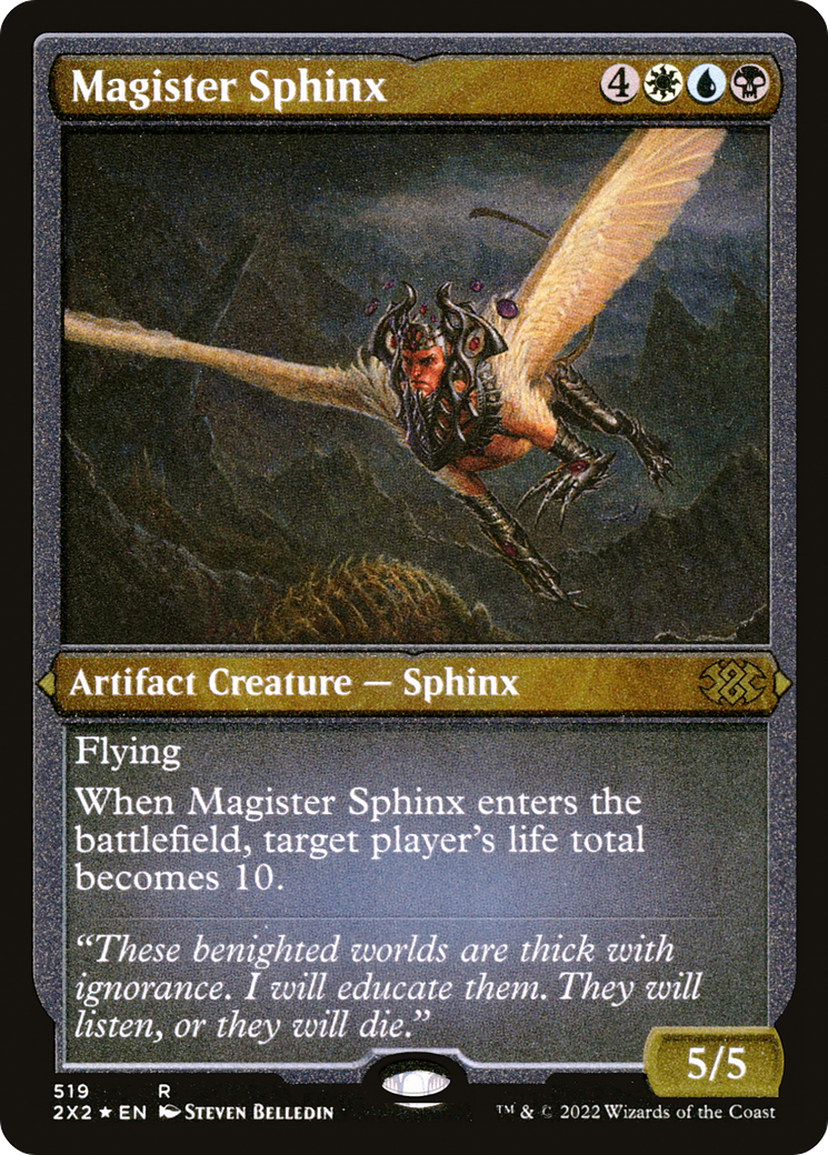 Magister Sphinx (2X2-519) -  Etched Foil