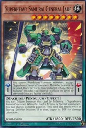 Superheavy Samurai General Jade (BOSH-EN010) - Breakers of Shadow 1st Edition