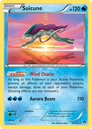 Suicune 30/122 - Reverse Holofoil