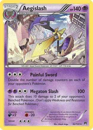 Aegislash 62/122 - Reverse Holofoil