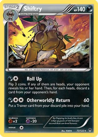 Shiftry 73/122 - Reverse Holofoil