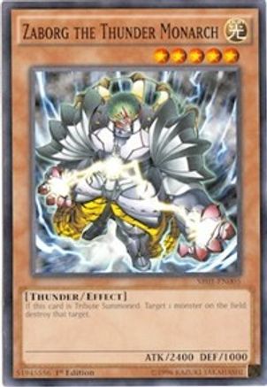 Zaborg the Thunder Monarch (SR01-EN005) - Structure Deck: Emperor of Darkness Unlimited