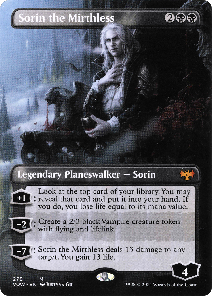 Sorin the Mirthless (VOW-278) -  (Borderless)