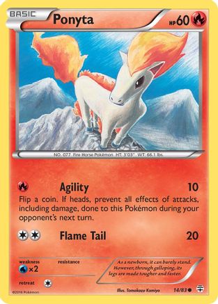 Ponyta 14/83 - Reverse Holofoil