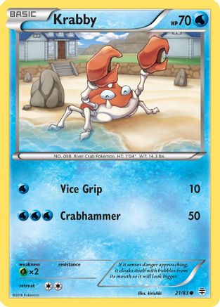 Krabby 21/83 - Reverse Holofoil