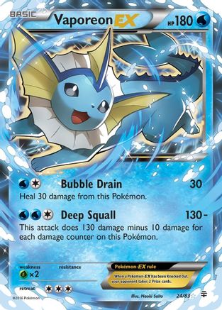 Vaporeon EX 24/83 - Holofoil