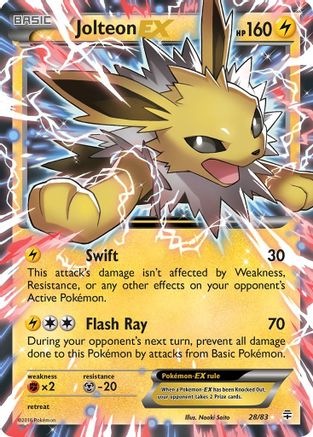 Jolteon EX 28/83 - Holofoil