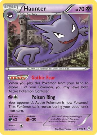 Haunter 34/83 - Reverse Holofoil