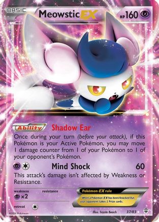 Meowstic EX 37/83 - Holofoil