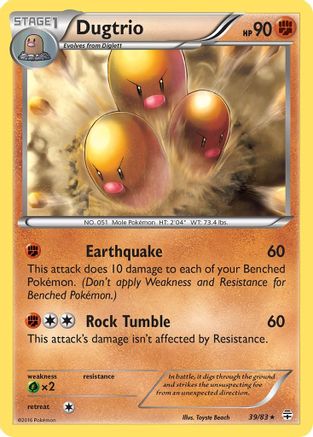 Dugtrio 39/83 - Reverse Holofoil