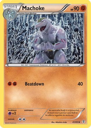 Machoke 41/83 - Reverse Holofoil