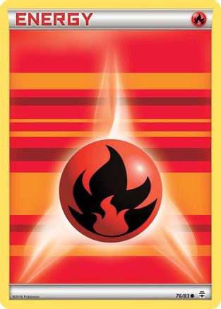 Fire Energy 76/83 - Reverse Holofoil