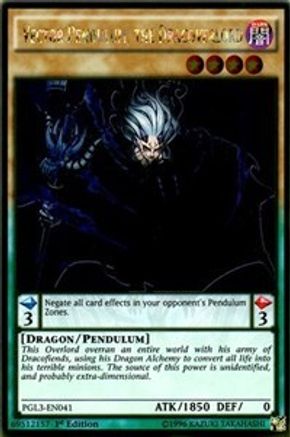 Vector Pendulum, the Dracoverlord (PGL3-EN041) - Premium Gold: Infinite Gold 1st Edition