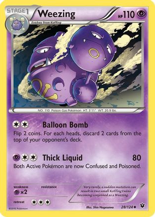 Weezing 28/124 - Reverse Holofoil