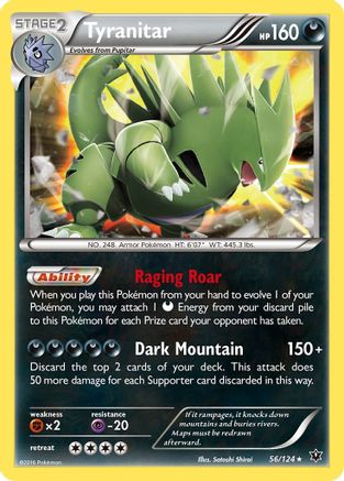 Tyranitar 56/124 - Reverse Holofoil