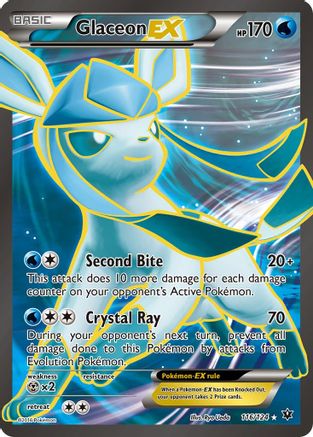 Glaceon EX (Full Art) 116/124 - Holofoil