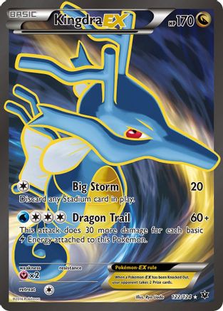 Kingdra EX (Full Art) 122/124 - Holofoil