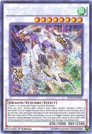 Crystal Wing Synchro Dragon (SHVI-EN049) - Shining Victories 1st Edition