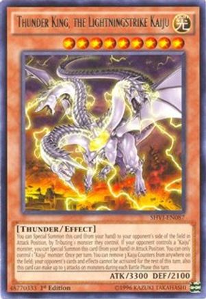 Thunder King, the Lightningstrike Kaiju (SHVI-EN087) - Shining Victories Unlimited