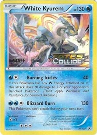 White Kyurem - XY128 (Prerelease) [Staff] XY128 - Holofoil