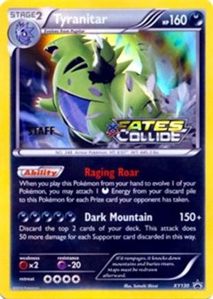 Tyranitar - XY130 (Prerelease) [Staff] XY130 - Holofoil