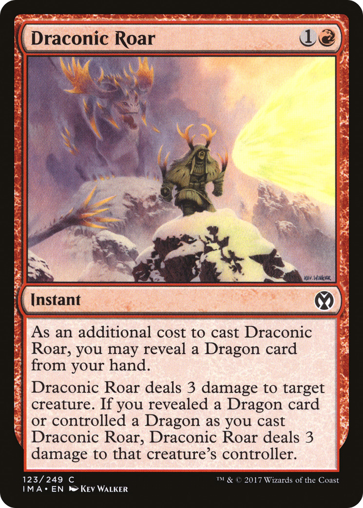 Draconic Roar (IMA-123) -  Foil