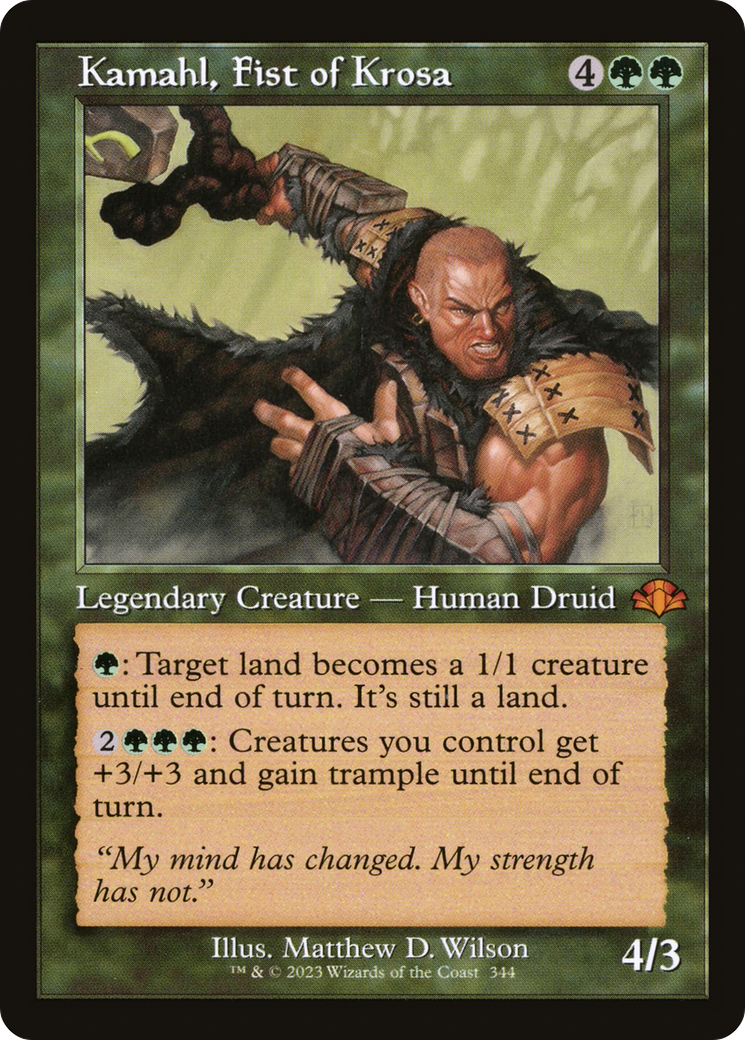 Kamahl, Fist of Krosa (DMR-344) -  Foil