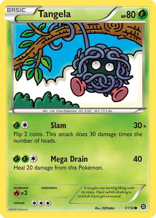 Tangela 1/114 - Reverse Holofoil