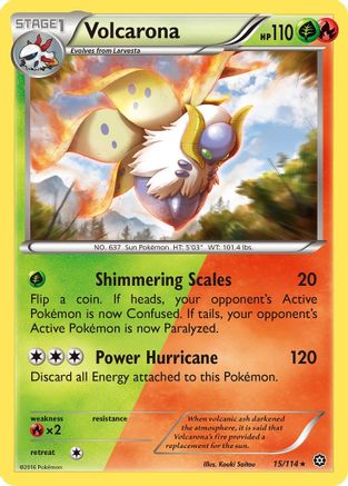 Volcarona 15/114 - Reverse Holofoil