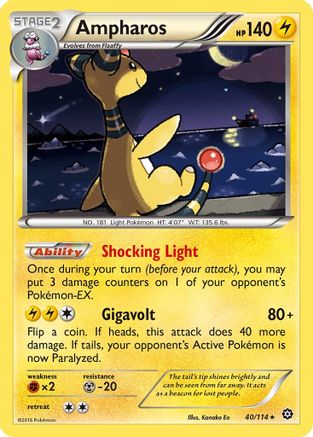 Ampharos 40/114 - Reverse Holofoil