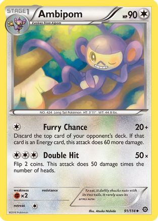 Ambipom 91/114 - Reverse Holofoil