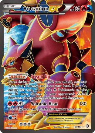 Volcanion EX (Full Art) 107/114 - Holofoil