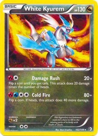 White Kyurem - 102/149 (BW Boundaries Crossed) 102 - Holofoil