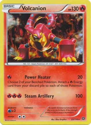 Volcanion - 25/114 (Cracked Ice Holo) 25 - Holofoil