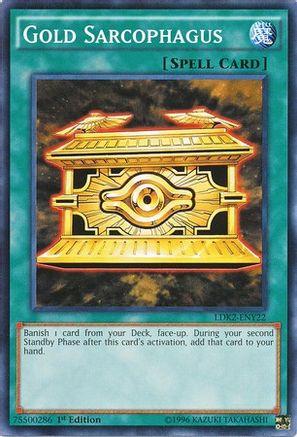 Gold Sarcophagus (LDK2-ENY22) - Legendary Decks II 1st Edition