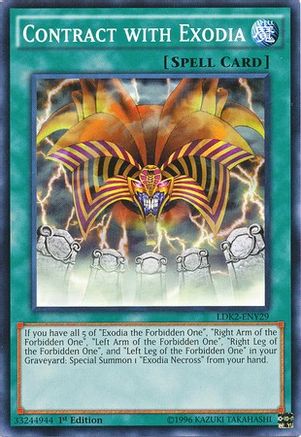 Contract with Exodia (LDK2-ENY29) - Legendary Decks II 1st Edition