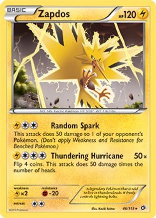 Zapdos - 46/113 (BW Legendary Treasures) 46 -