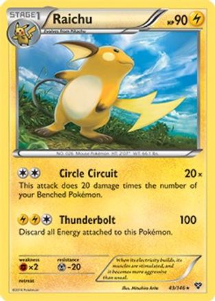 Raichu - 43/146 (Battle Arena Deck Exclusive) 43 -