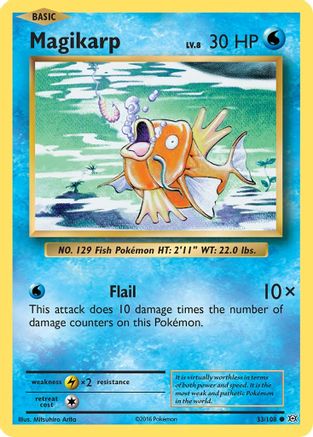 Magikarp 33/108 - Reverse Holofoil